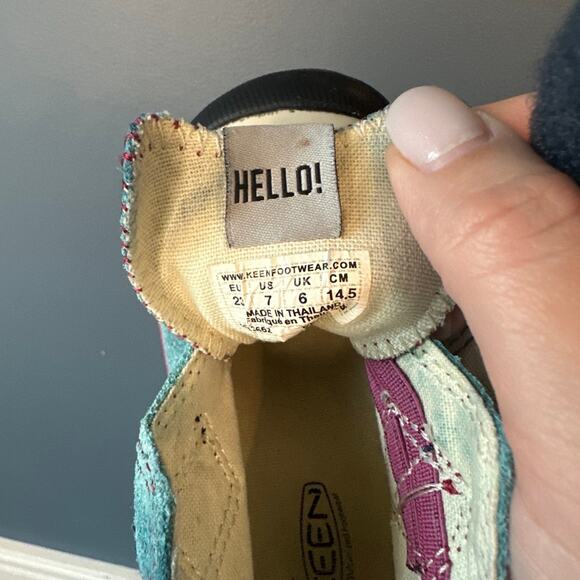 Keen Coronado high top blue suede sneakers - Picture 4 of 5